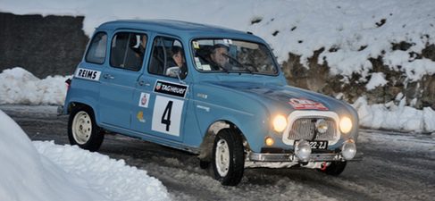  Ranault 4 en el Rally de Montecarlo