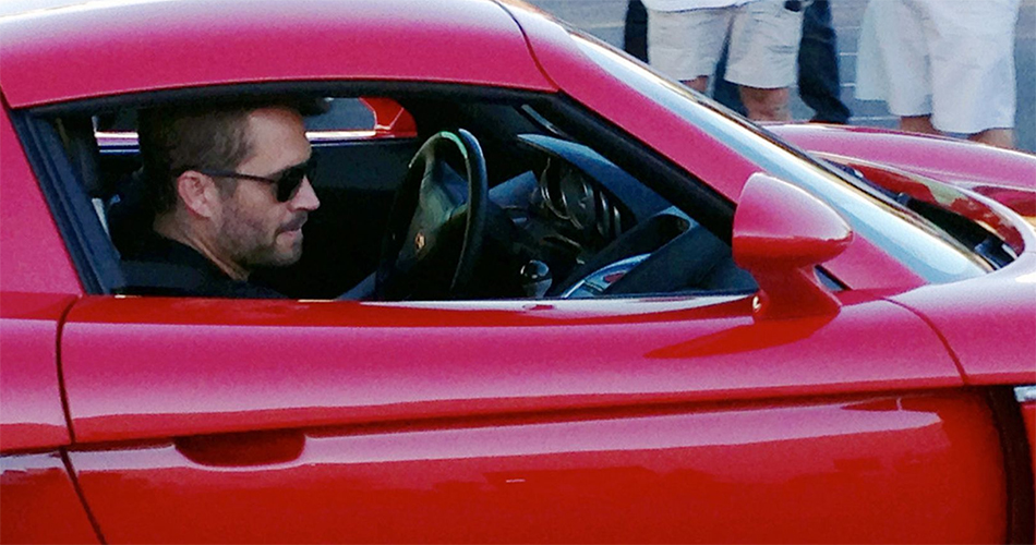 Paul Walker montado en el Carrera GT que le mató