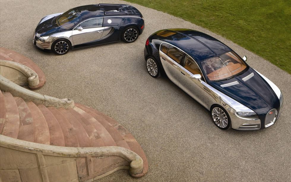 Vista superior del Bugatti 16C Galibier