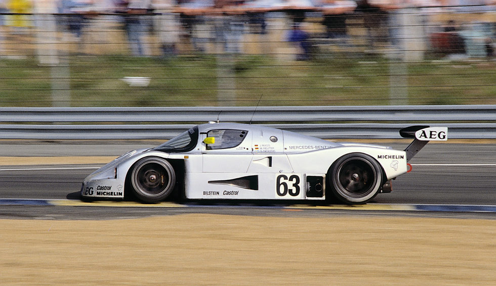 El coche de Mass, Reuter y Dickens en LeMans 1989