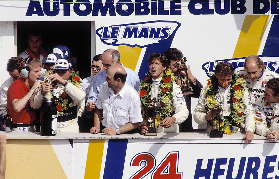 Podio de las 24 h de LeMans 1989