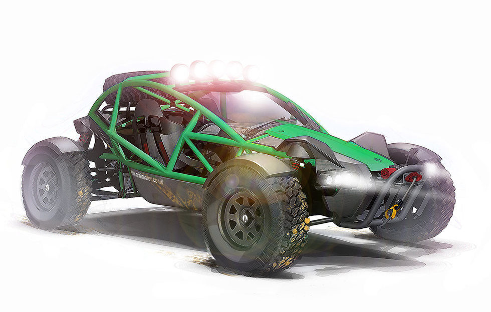 Ariel Nomad boceto - verde