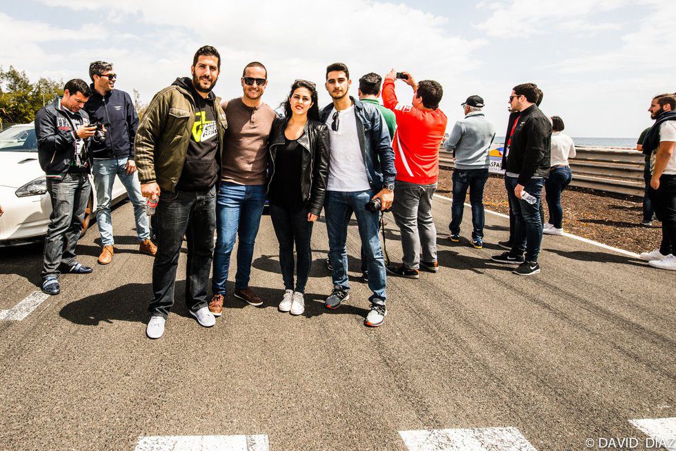 Foto de familia en el circuito