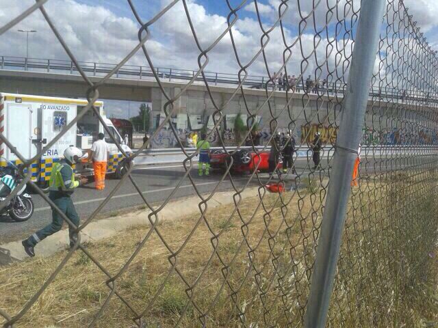 Ferrari 360 accidentado en el Jarama