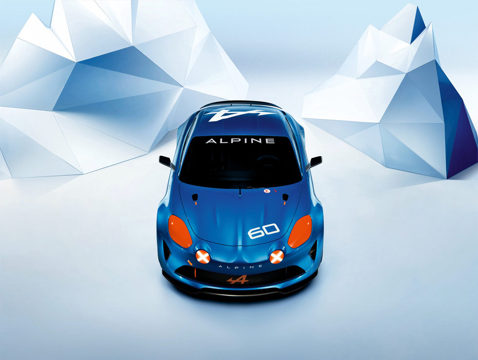 Alpine Celebration Dieppe Show Car - Frontal aéreo