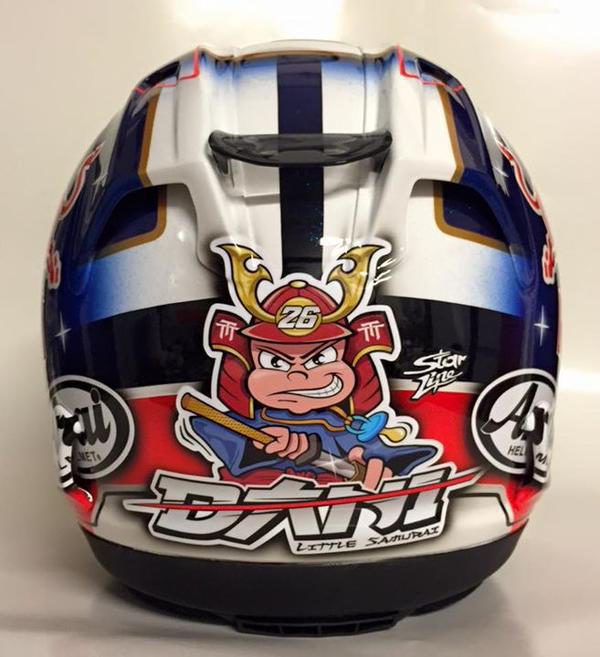 Casco especial Japón Dani Pedrosa - detrás