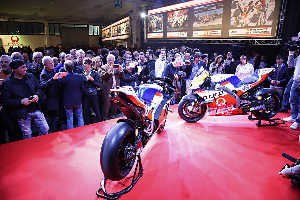 Las dos Ducati en la presentación