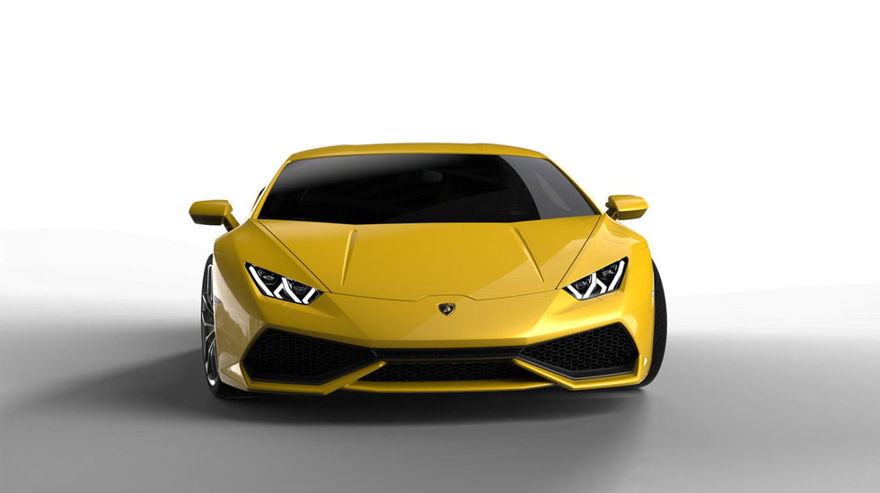 Lamborghini Huracán LP610-4, amarillo frontal