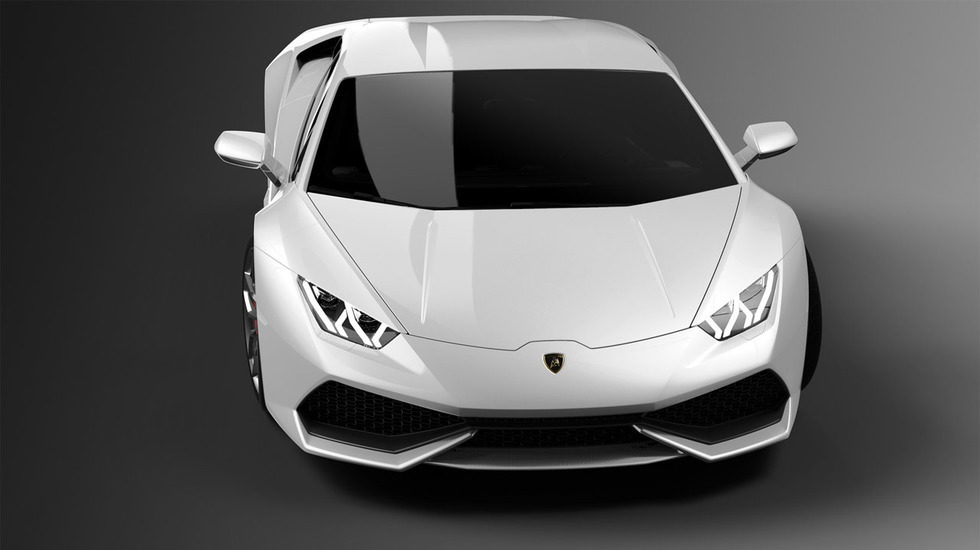 Lamborghini Huracán LP610-4, blanco aereo frontal