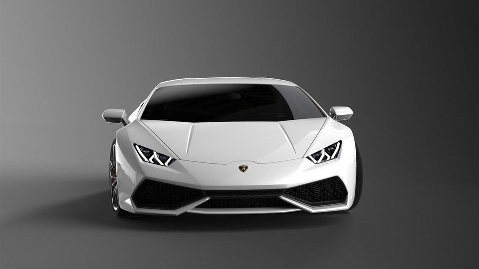 Lamborghini Huracán LP610-4, blanco frontal