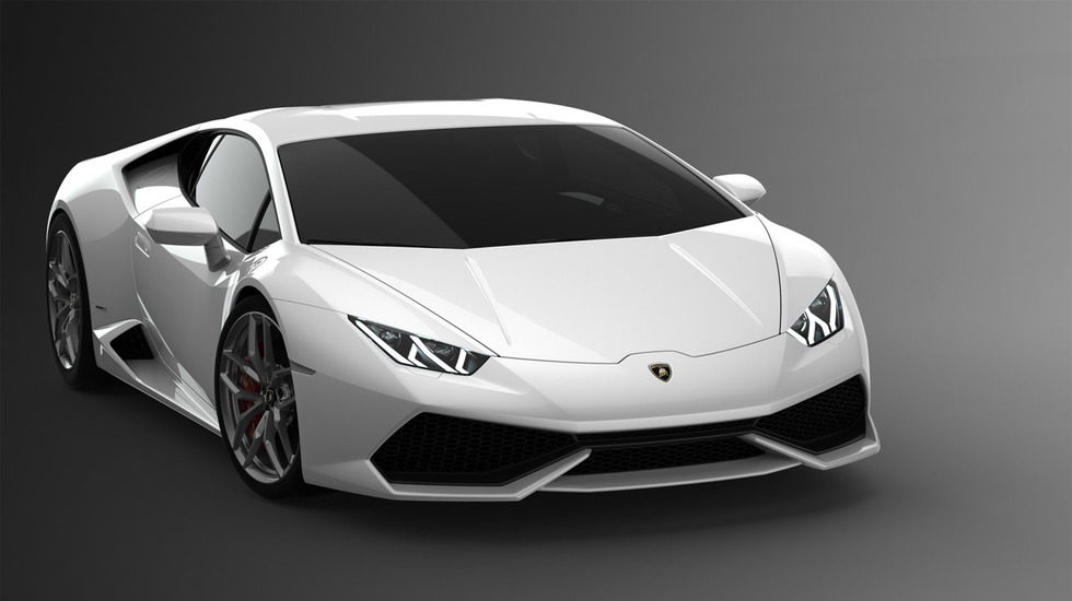 Lamborghini Huracán LP610-4, blanco tres cuartos delantero 2-2