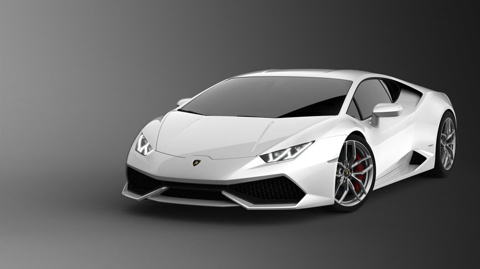 Lamborghini Huracán LP610-4, blanco tres cuartos delantero 1-2