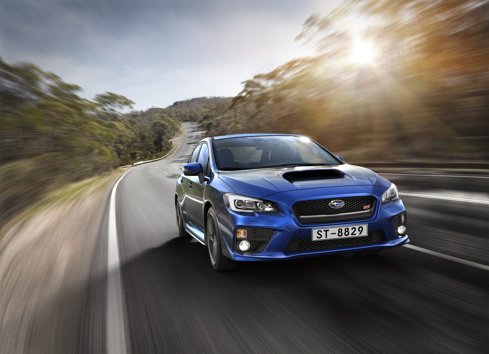 Subaru WRX Sti Euro-spec - frontal en exterior