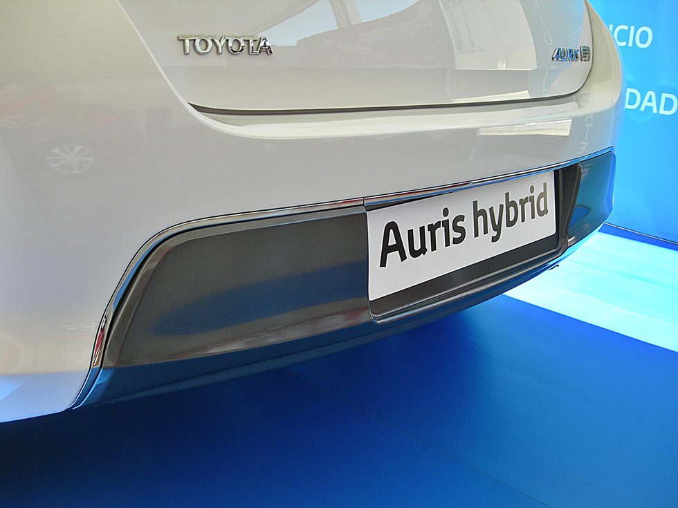 Toyota Auris Hybrid: Detalle paragolpes trasero