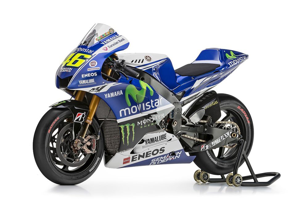 La YZR-M1 de Valentino Rossi en solitario