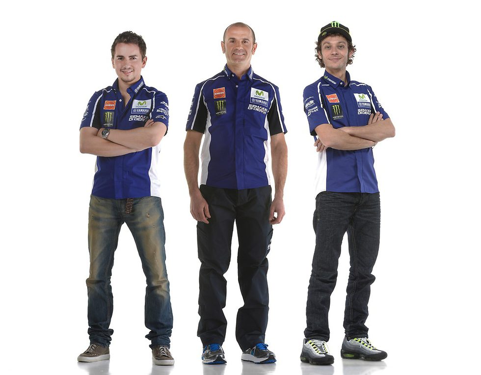 El equipo Movistar Yamaha MotoGP 'de calle'