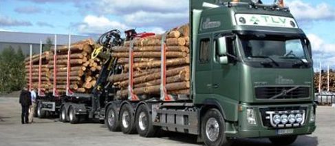 Volvo Trucks plataforma madera