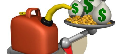 Gasolina y dinero