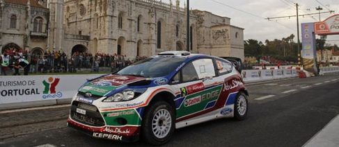 Mikko Hirvonen en Lisboa 2011