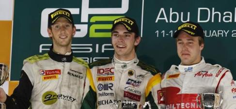 Podio GP2 Abu Dabi