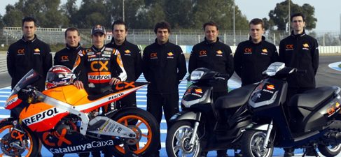 Scooter Peugeot con Marc Marquez