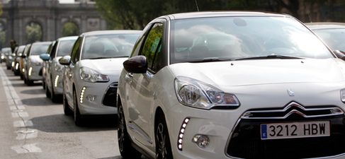 Caravana de Citroen DS3 por Madrid