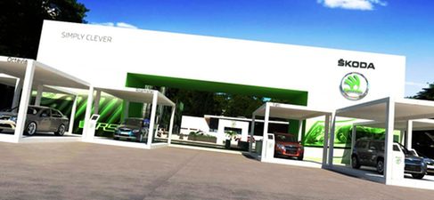 Espacio Skoda en el Salón del Automóvil de Barcelona