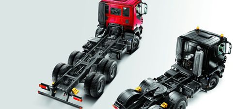 Vista superior del camión Trakker de Iveco