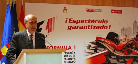 Vicente Aguilera en la presentación del GP de España