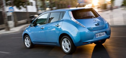  Parte de atrás del Nissan LEAF