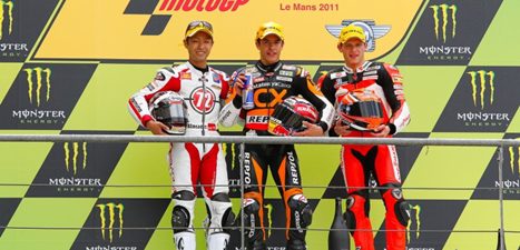 Podio Moto2 Francia