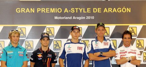 Dani Pedrosa, Lorenzo, Rossi en Motorland