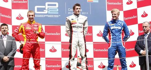 Podio de la GP2 en Montmeló, GP de España