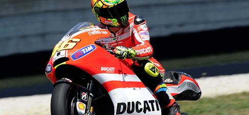 Rossi prueba la Ducati en Mugello
