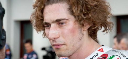 Marco Simoncelli tras la carrera de Le Mans