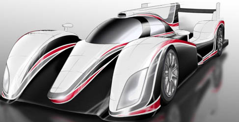 Boceto del Toyota LMP1 2012