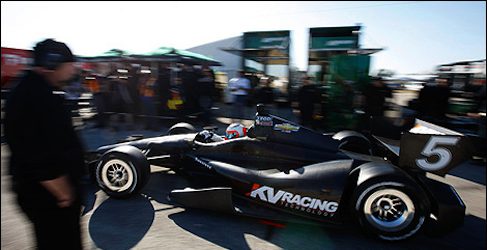 Rubens Barrichello test KV Racing
