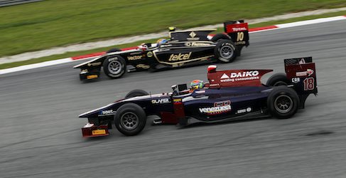 Lucha Gutierrez y Crestani Malasia GP2 2012