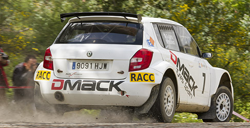 Nil Solans se mostraba muy rápido con el Skoda Fabia S2000
