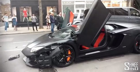 Accidente Lamborghini Aventador