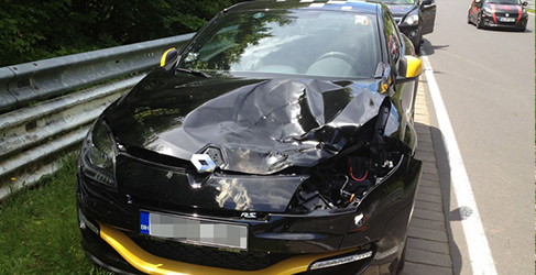 Accidente Renault Mégane RS
