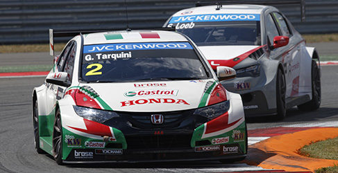 Gabriele Tarquini y Sebastien Loeb
