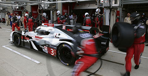Equipo Audi para Le Mans