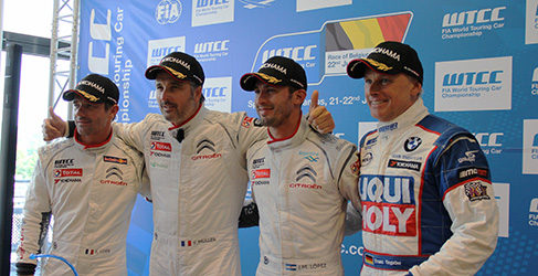 SEbastien Loeb, Yvan Muller, PEchito López y Franz Engstler