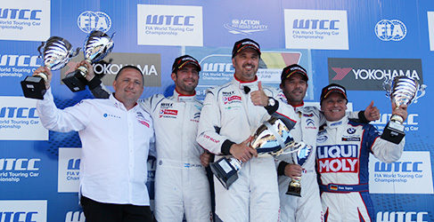 Yvan Muller, Pechito López, Sebastien Loeb y Franz Engstler