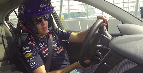 Sebastian Vettel Infiniti Q50