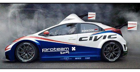 Dusan Borkovic Honda Civic TC1 Proteam