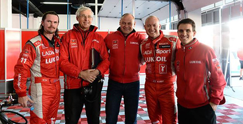 James Thompson, Marco Calovolo, Viktor Shapovalov, Rob Huff y Joan Servia Bofill