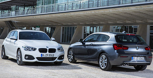 Frontal y zaga del BMW Serie 1