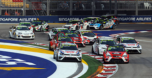 Salida de las TCR Series en Singapur 2015